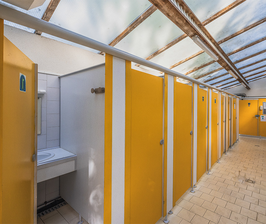 our modern, quality sanitary facilities with disabled access